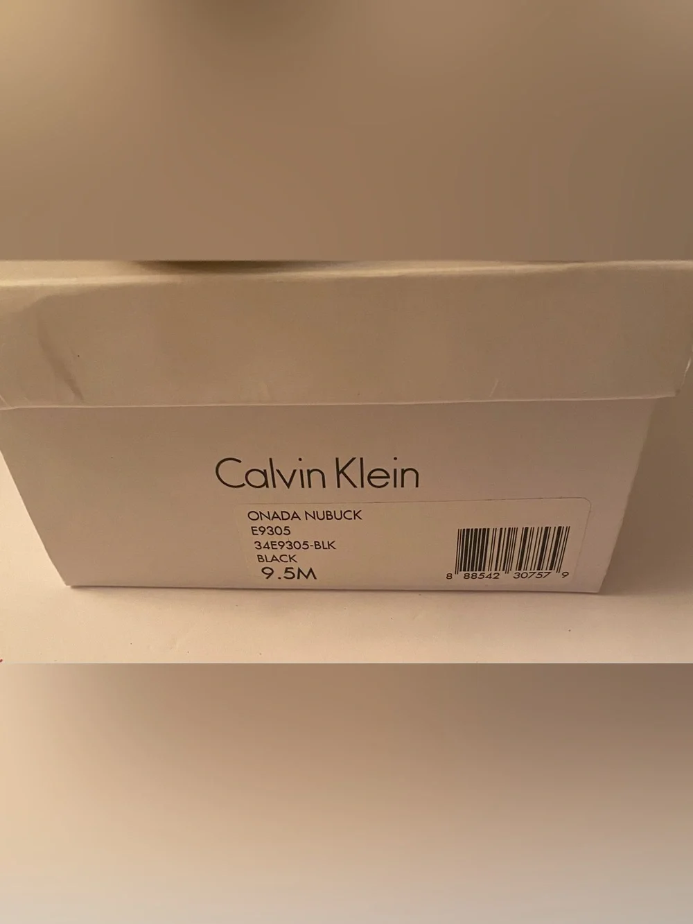 Calvin Klein Onada Nubuck Black Loafer Strap Block Heal Pumps Size 9.5
